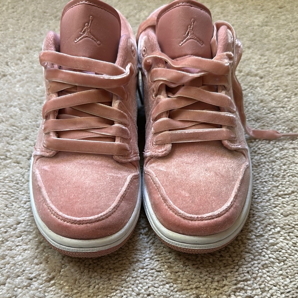 Air Jordan Pink Velvet Sneakers